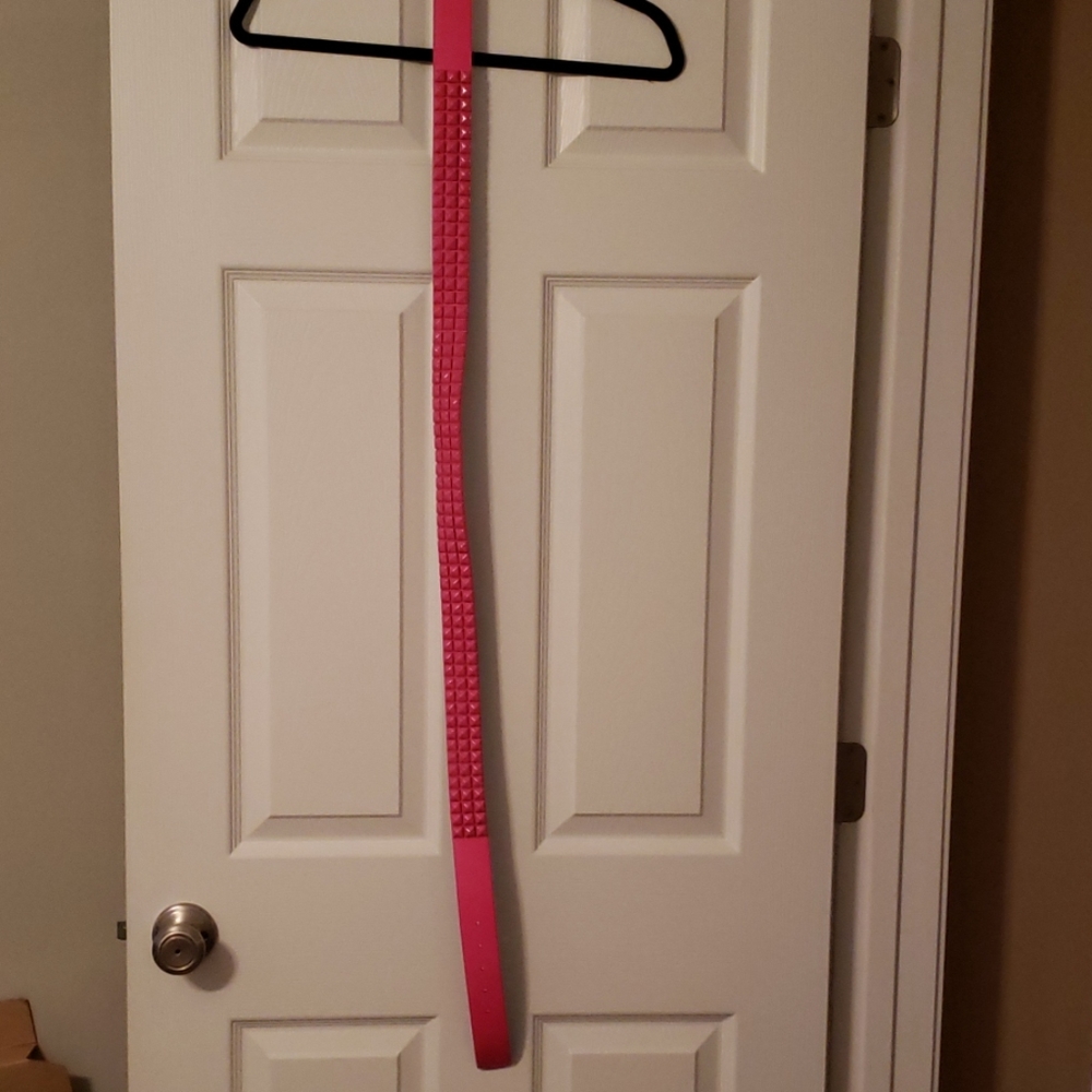 Pink studded belt